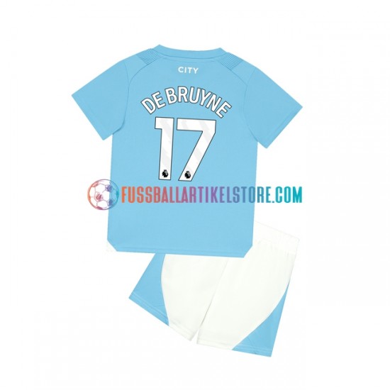 Manchester City Heimausrüstung Kevin De Bruyne 17 2023-2024 Kinder Set(Trikot und Hose) S/S