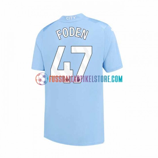 Manchester City Heimausrüstung Phil Foden 47 2023-2024 Herren Trikot S/S