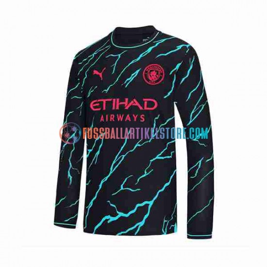 Manchester City Ausweichausrüstung 2023-2024 Herren Trikot L/S