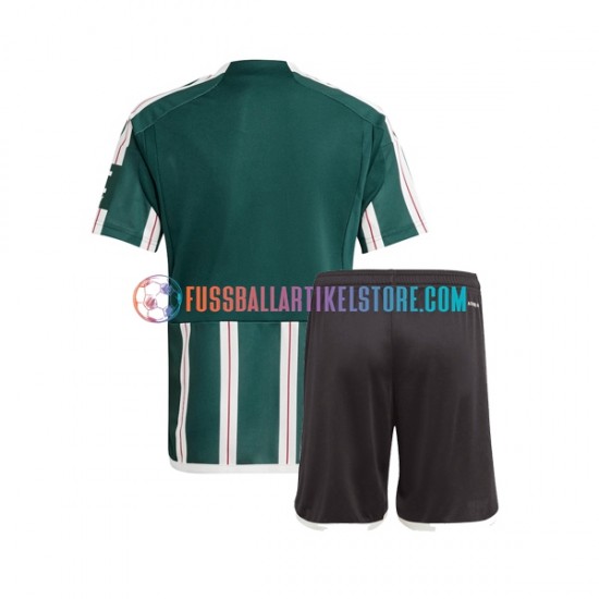 Manchester United Auswärtsausrüstung 2023-2024 Kinder Set(Trikot und Hose) S/S