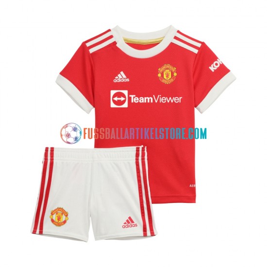 Manchester United Heimausrüstung 2021-2022 Kinder Set(Trikot und Hose) S/S