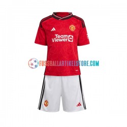 Manchester United Heimausrüstung 2023-2024 Kinder Set(Trikot und Hose) S/S