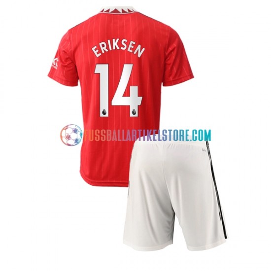 Manchester United Heimausrüstung Christian Eriksen 14 2022-2023 Kinder Set(Trikot und Hose) S/S