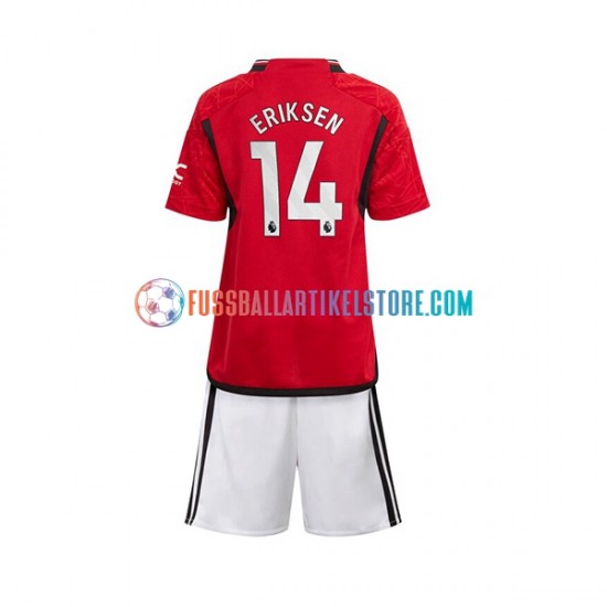 Manchester United Heimausrüstung Eriksen 14 2023-2024 Kinder Set(Trikot und Hose) S/S