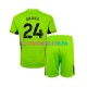 Manchester United Heimausrüstung Torwart Andre Onana 24 2023-2024 Kinder Set(Trikot und Hose) S/S