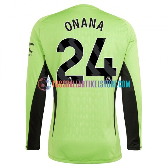 Manchester United Heimausrüstung Torwart Andre Onana 24 2023-2024 Herren Trikot L/S