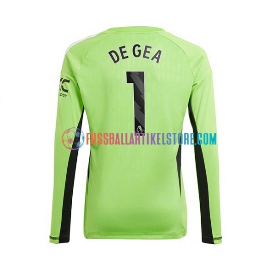 Manchester United Heimausrüstung Torwart De Gea 1 2023-2024 Herren Trikot L/S