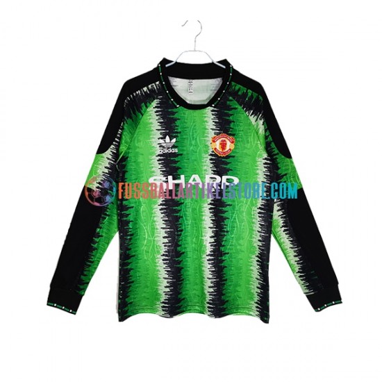 Manchester United Heimausrüstung Torwart Retro 1990-1991 Herren Trikot L/S