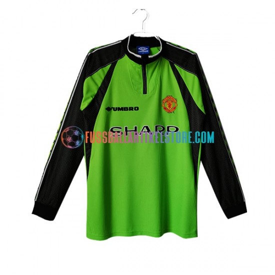 Manchester United Heimausrüstung Torwart Retro 1998-1999 Herren Trikot L/S