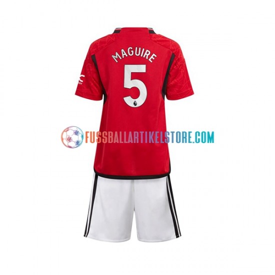 Manchester United Heimausrüstung Harry Maguire 5 2023-2024 Kinder Set(Trikot und Hose) S/S