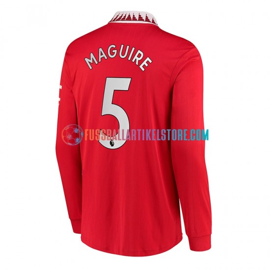 Manchester United Heimausrüstung Harry Maguire 5 2022-2023 Herren Trikot L/S