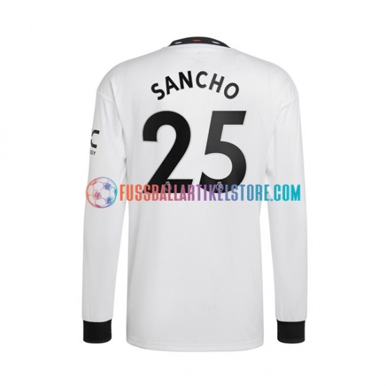 Manchester United Auswärtsausrüstung Jadon Sancho 25 2022-2023 Herren Trikot L/S