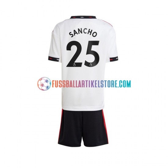 Manchester United Auswärtsausrüstung Jadon Sancho 25 2022-2023 Kinder Set(Trikot und Hose) S/S