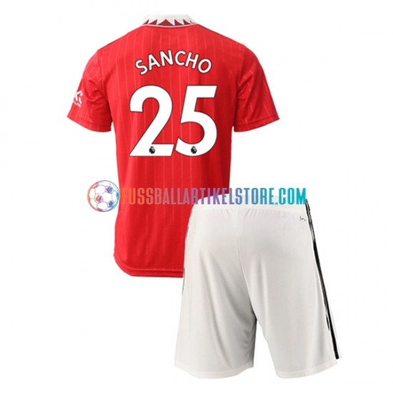 Manchester United Heimausrüstung Jadon Sancho 25 2022-2023 Kinder Set(Trikot und Hose) S/S