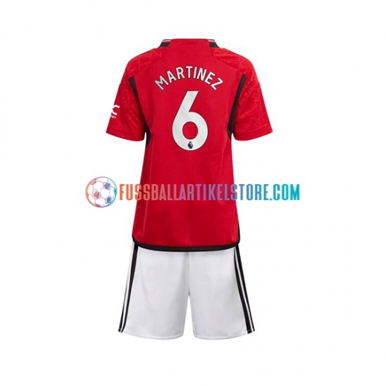 Manchester United Heimausrüstung Lisandro Martinez 6 2023-2024 Kinder Set(Trikot und Hose) S/S