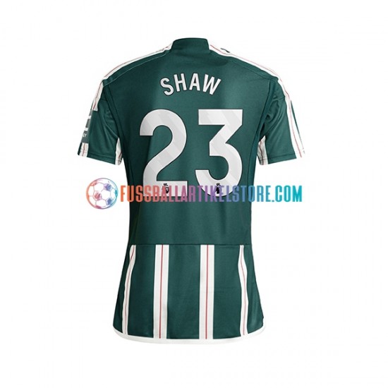 Manchester United Auswärtsausrüstung Luke Shaw 23 2023-2024 Herren Trikot S/S