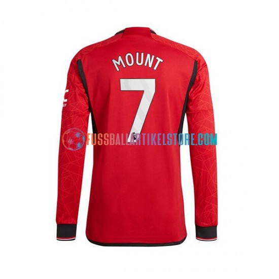 Manchester United Heimausrüstung Mount 7 2023-2024 Herren Trikot L/S