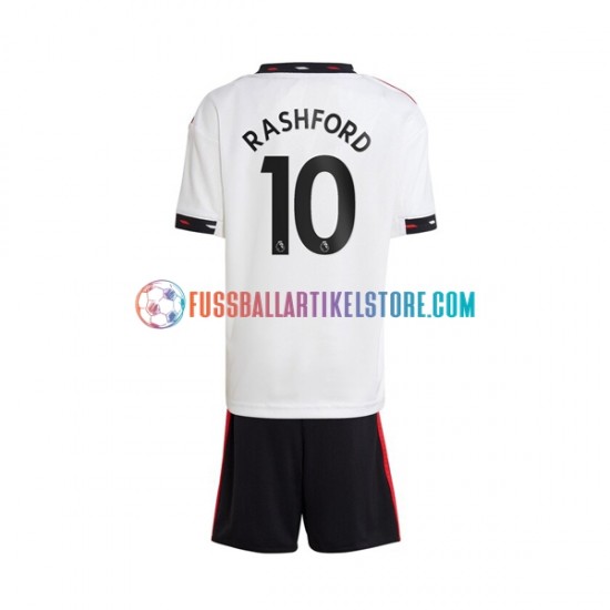 Manchester United Auswärtsausrüstung Rashford 10 2022-2023 Kinder Set(Trikot und Hose) S/S