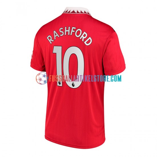 Manchester United Heimausrüstung Rashford 10 2022-2023 Herren Trikot S/S