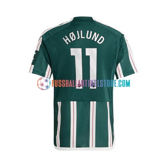 Manchester United Auswärtsausrüstung Rasmus Hojlund 11 2023-2024 Herren Trikot S/S