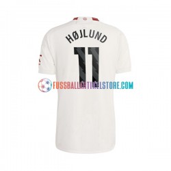 Manchester United Ausweichausrüstung Rasmus Hojlund 11 2023-2024 Herren Trikot S/S