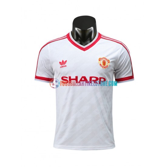 Manchester United Auswärtsausrüstung Retro 1986 Herren Trikot S/S