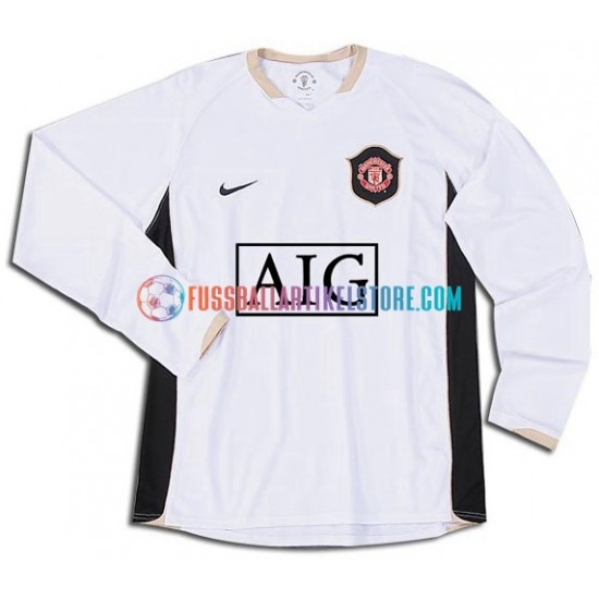 Manchester United Auswärtsausrüstung Retro 2006-2007 Herren Trikot L/S