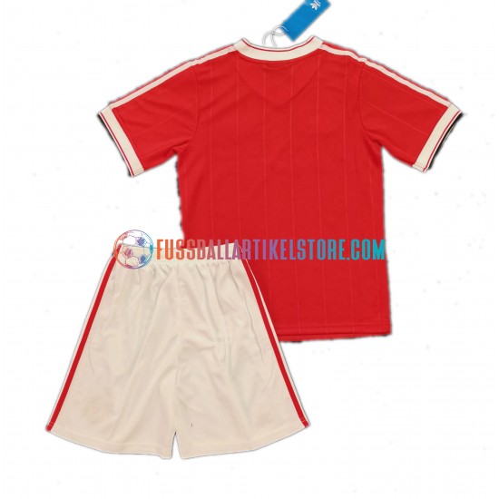 Manchester United Heimausrüstung Retro 1984 Kinder Set(Trikot und Hose) S/S