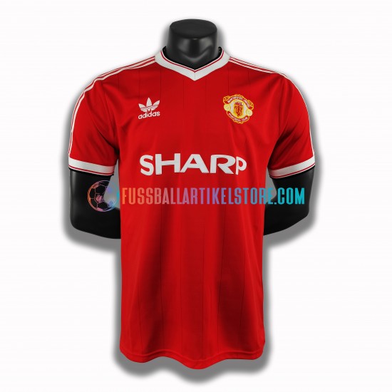 Manchester United Heimausrüstung Retro 1984 Herren Trikot S/S