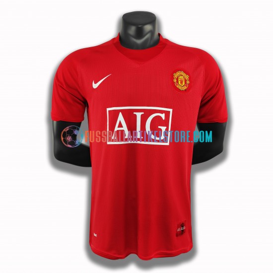 Manchester United Heimausrüstung Retro 2007-2008 Herren Trikot S/S