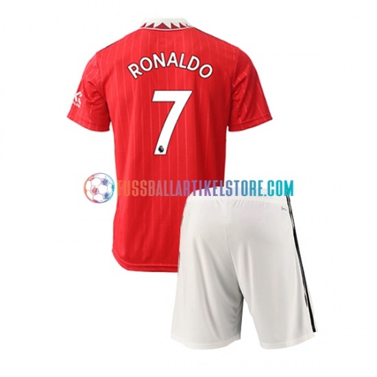 Manchester United Heimausrüstung Ronaldo 7 2022-2023 Kinder Set(Trikot und Hose) S/S