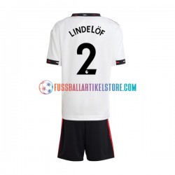 Manchester United Auswärtsausrüstung Victor Lindelof 2 2022-2023 Kinder Set(Trikot und Hose) S/S