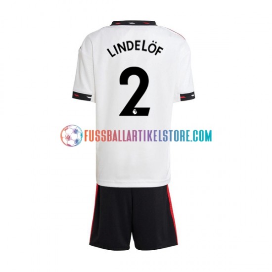 Manchester United Auswärtsausrüstung Victor Lindelof 2 2022-2023 Kinder Set(Trikot und Hose) S/S