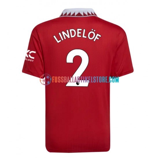 Manchester United Heimausrüstung Victor Lindelof 2 2022-2023 Herren Trikot S/S