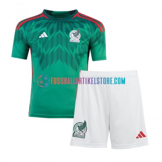 Mexiko Heimausrüstung World Cup 2022 Kinder Set(Trikot und Hose) S/S