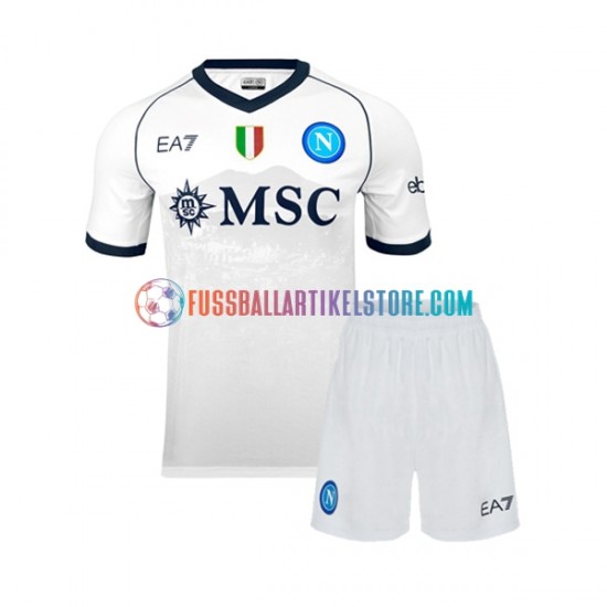 SSC Neapel Auswärtsausrüstung 2023-2024 Kinder Set(Trikot und Hose) S/S