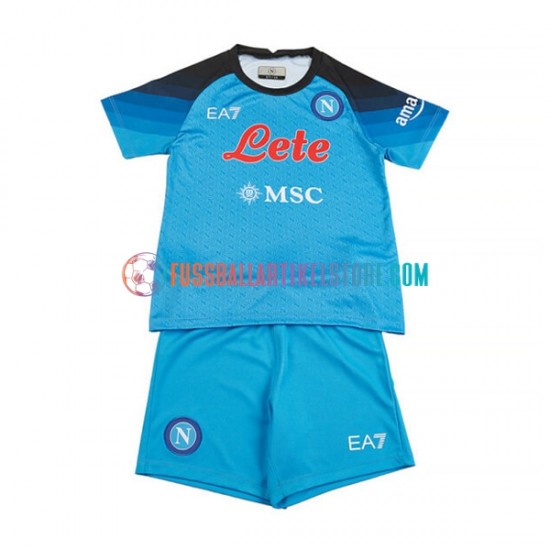 SSC Neapel Heimausrüstung 2022-2023 Kinder Set(Trikot und Hose) S/S