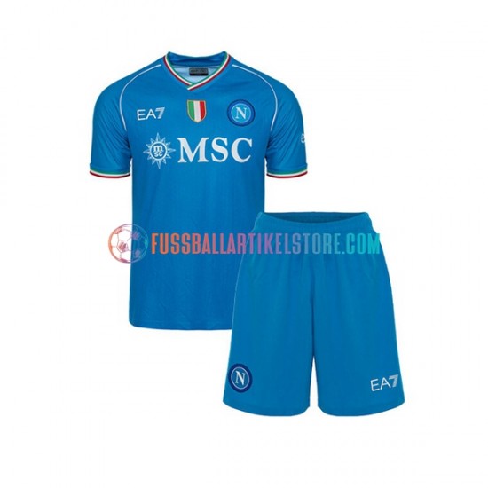 SSC Neapel Heimausrüstung 2023-2024 Kinder Set(Trikot und Hose) S/S