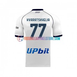 SSC Neapel Auswärtsausrüstung Khvicha Kvaratskhelia 77 2023-2024 Herren Trikot S/S