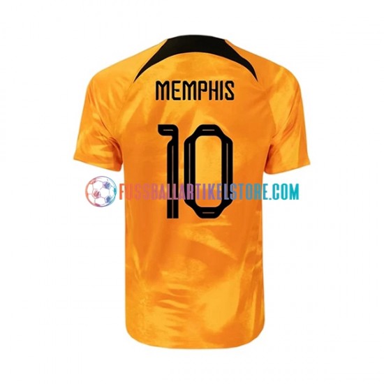 Niederlande Heimausrüstung Memphis 10 World Cup 2022 Herren Trikot S/S