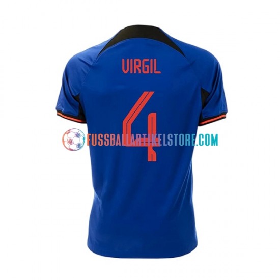 Niederlande Auswärtsausrüstung Virgil 4 World Cup 2022 Herren Trikot S/S