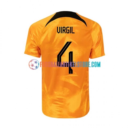 Niederlande Heimausrüstung Virgil 4 World Cup 2022 Herren Trikot S/S