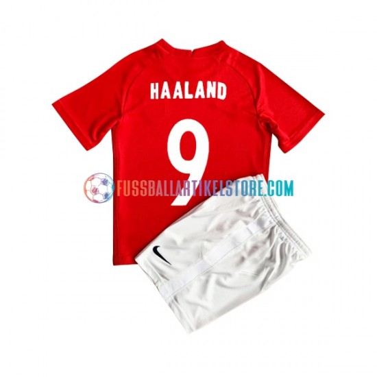 Norwegen Heimausrüstung HAALAND 9 2022 Kinder Set(Trikot und Hose) S/S