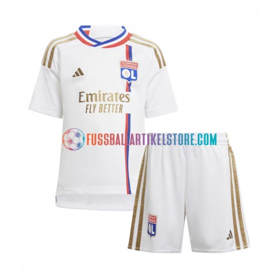 Olympique Lyon Heimausrüstung 2023-2024 Kinder Set(Trikot und Hose) S/S