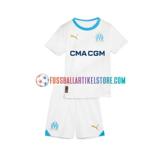 Olympique Marseille Heimausrüstung 2023-2024 Kinder Set(Trikot und Hose) S/S