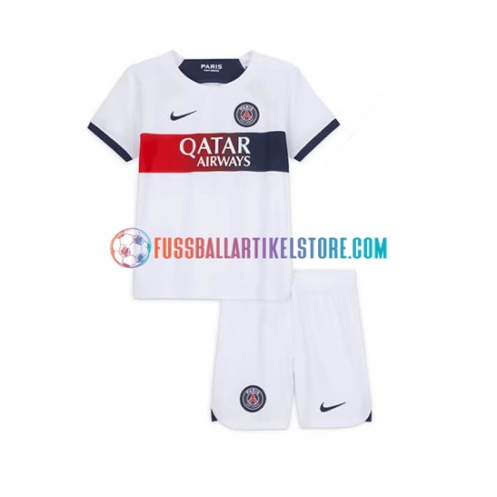 Paris Saint-Germain Auswärtsausrüstung 2023-2024 Kinder Set(Trikot und Hose) S/S