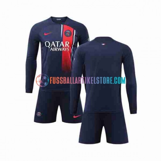 Paris Saint-Germain Heimausrüstung 2023-2024 Kinder Set(Trikot und Hose) L/S