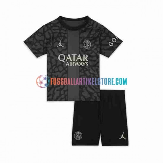 Paris Saint-Germain Ausweichausrüstung 2023-2024 Kinder Set(Trikot und Hose) S/S