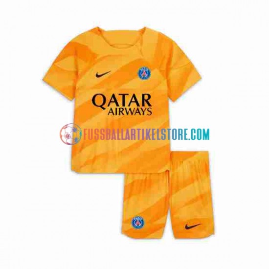 Paris Saint-Germain Auswärtsausrüstung Torwart 2023-2024 Kinder Set(Trikot und Hose) S/S