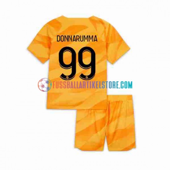 Paris Saint-Germain Auswärtsausrüstung Torwart DONNARUMMA 99 2023-2024 Kinder Set(Trikot und Hose) S/S